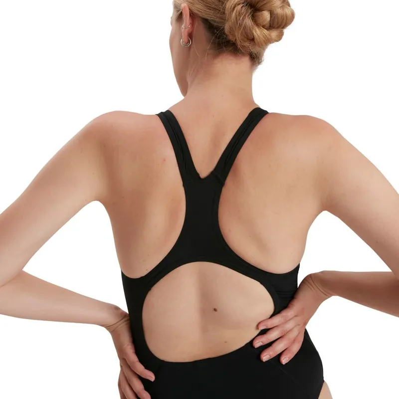 Speedo Womens Eco Endurance+ Medalist One Piece Swimsuit Black-7